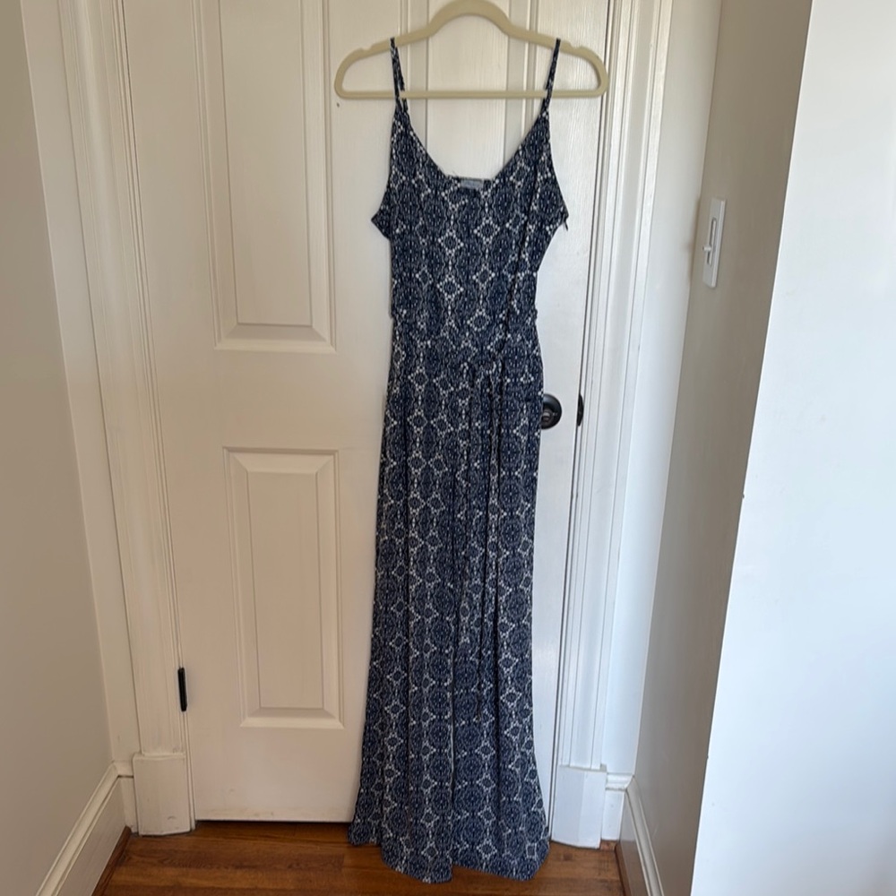 Elegant Navy Blue Maxi Dress